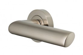 Door Handles Vision Designer Avior Lever on Round Rose Satin Nickel 5202 17.75